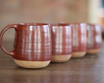 Hokkori Mug 12oz Red Shino