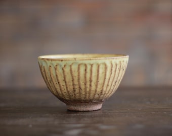 Bol de arroz Shinogi - Amarillo mate