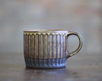 Taza Shinogi corta - Marrón mate