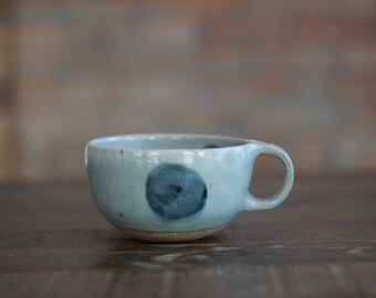 Round Mug - Seabreeze Polka Dots