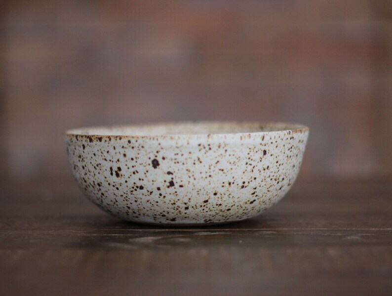 Medium Flat Bowl Matte Spotty zdjęcie 2