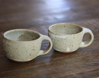 Juego de tazas redondas pequeñas - Avena