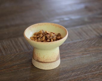 Comedero para mascotas - Amarillo mate