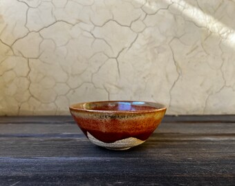 Tea Bowl - Orange Shino