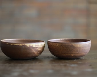 Duo Small Bowl - Matte Brown