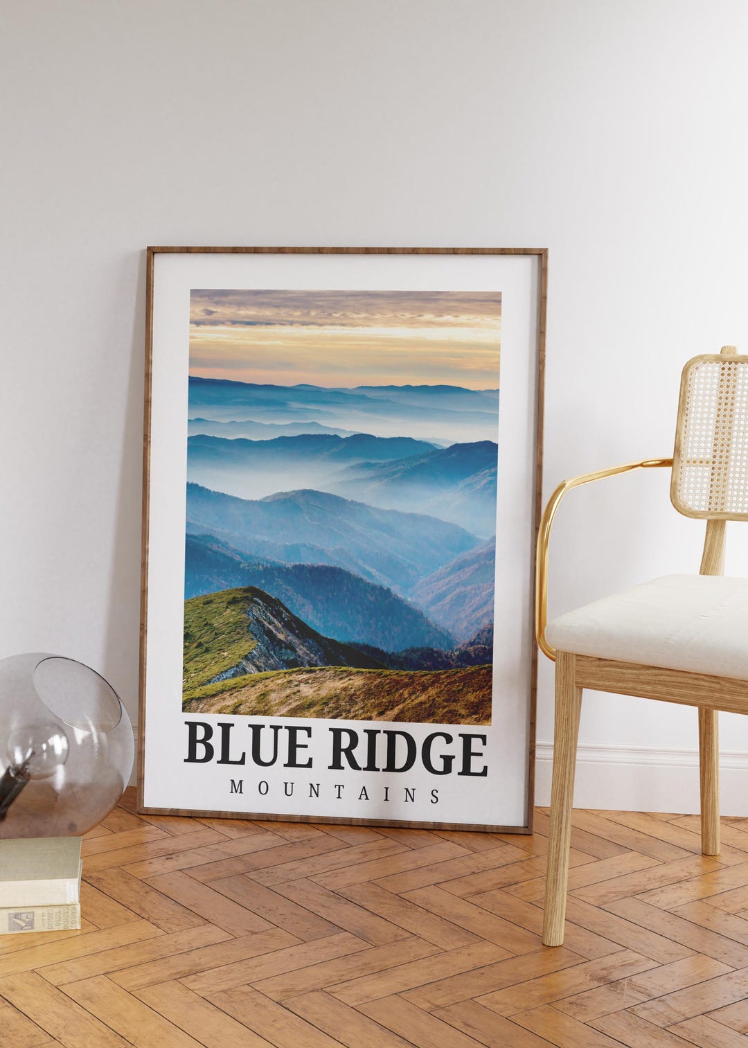 Blue Ridge Mountains Wall Art, Travel Wall Art, Scenic Mountain Wall ...