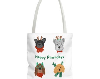 Torba typu Tote dla psa Happy Pawlidays