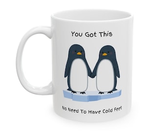 Uroczy kubek z pingwinem – motywujący prezent, dasz radę