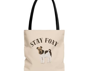 Torba z nadrukiem Fox Terriera: stylowy prezent dla miłośnika psów