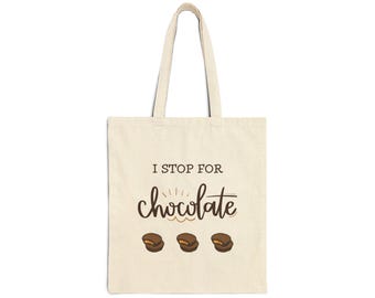 Torba płócienna z bawełny I Stop for Chocolate
