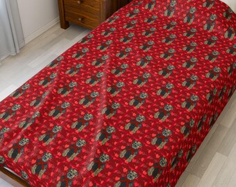 Border Terrier Love Cozy Fleece Blanket