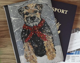 Okładka paszportu Border Terrier - Straż Graniczna