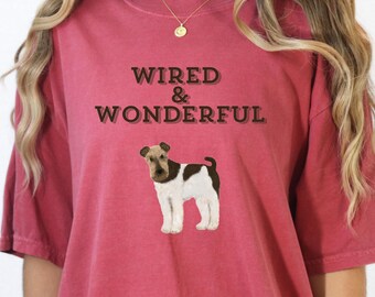 Wire Fox Terrier Tee: Garment-Dyed Cotton Dog Lover T-Shirt