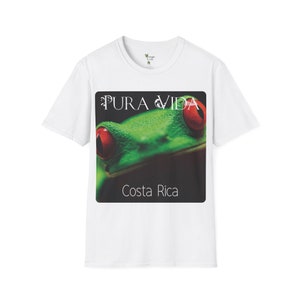 RED-Eyed TREE FROG, Printed Front, Pura Vida, Costa Rica, Jungle Life T-Shirt