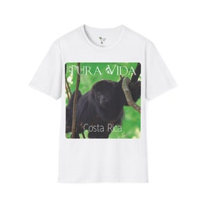 MONO CONGO, Howler Monkey, Printed Front, Pura Vida, Costa Rica,  Jungle Life T-Shirt