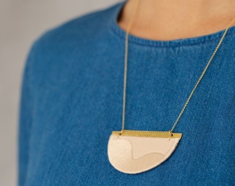 FOLKE necklace in Blush