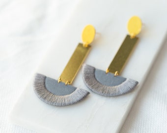 LUNA earrings drop in Grey