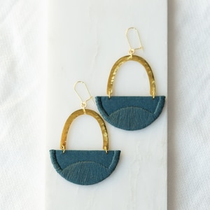 LINNEA earrings in Indigo 画像 1