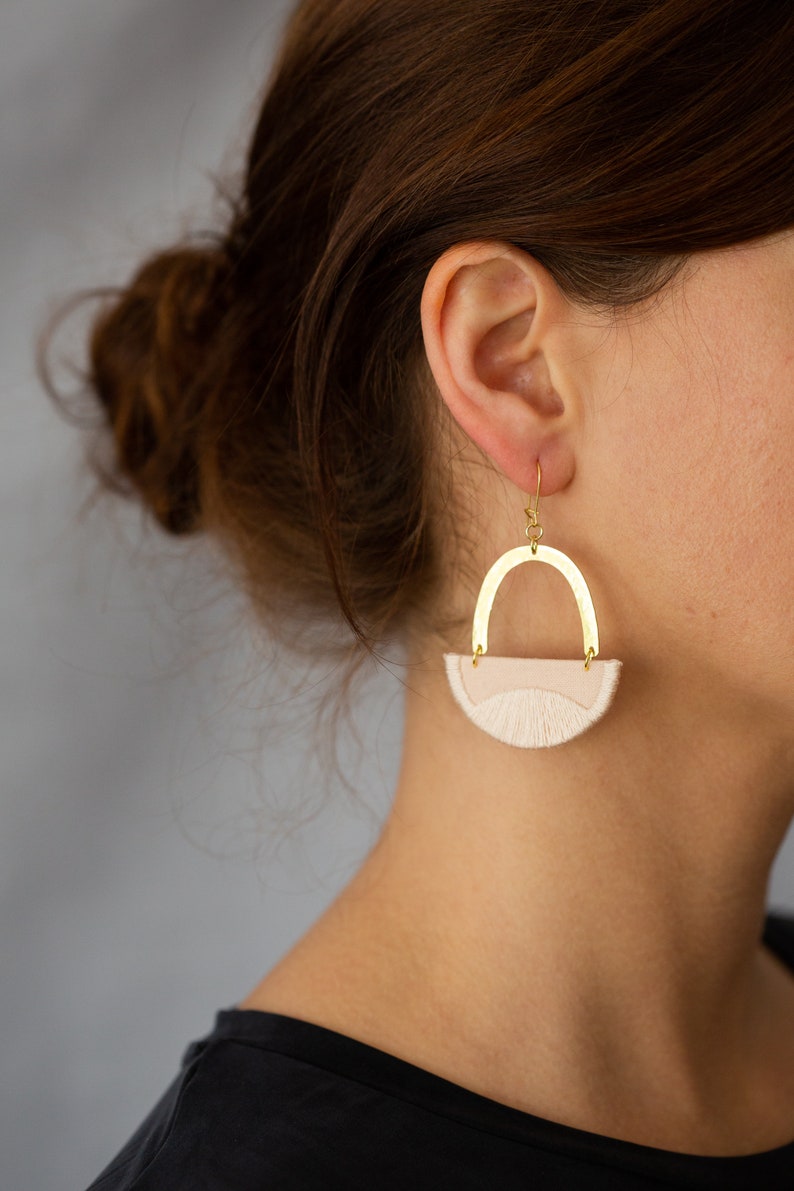 LINNEA earrings in Indigo image 3