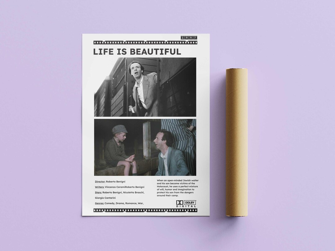 Life is Beautiful Movie Poster, Digital Download, Classic Film Print ...