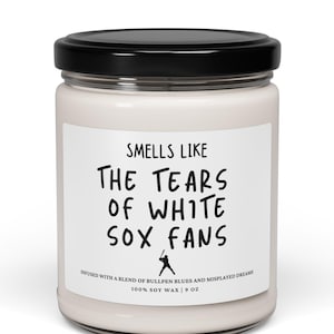 Funny White Sox fans Candle Gift, Tears of Chicago White Sox Fans Gift, Baseball lover Gift for him, Tigers rival White Sox Baseball Candle