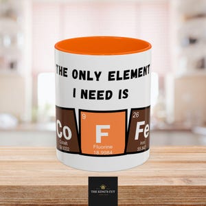 Unique Chemist gift, Coffee Lover Periodic Table Mug Gift for Biochemist, Organic Chemistry Student Researcher mug, PhD graduate gift