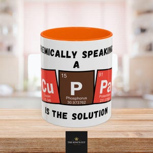 Unique Chemist gift, Coffee Tea Lover Periodic Table Mug Gift for Biochemist, Organic Chemistry student researcher mug, PhD graduate gift