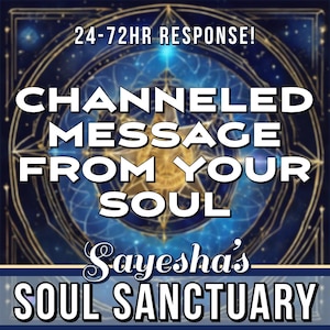 Message From Your Soul: Daily Message, Quick Question, General Reading, 24-72HR response, What your SOUL want YOU to know!