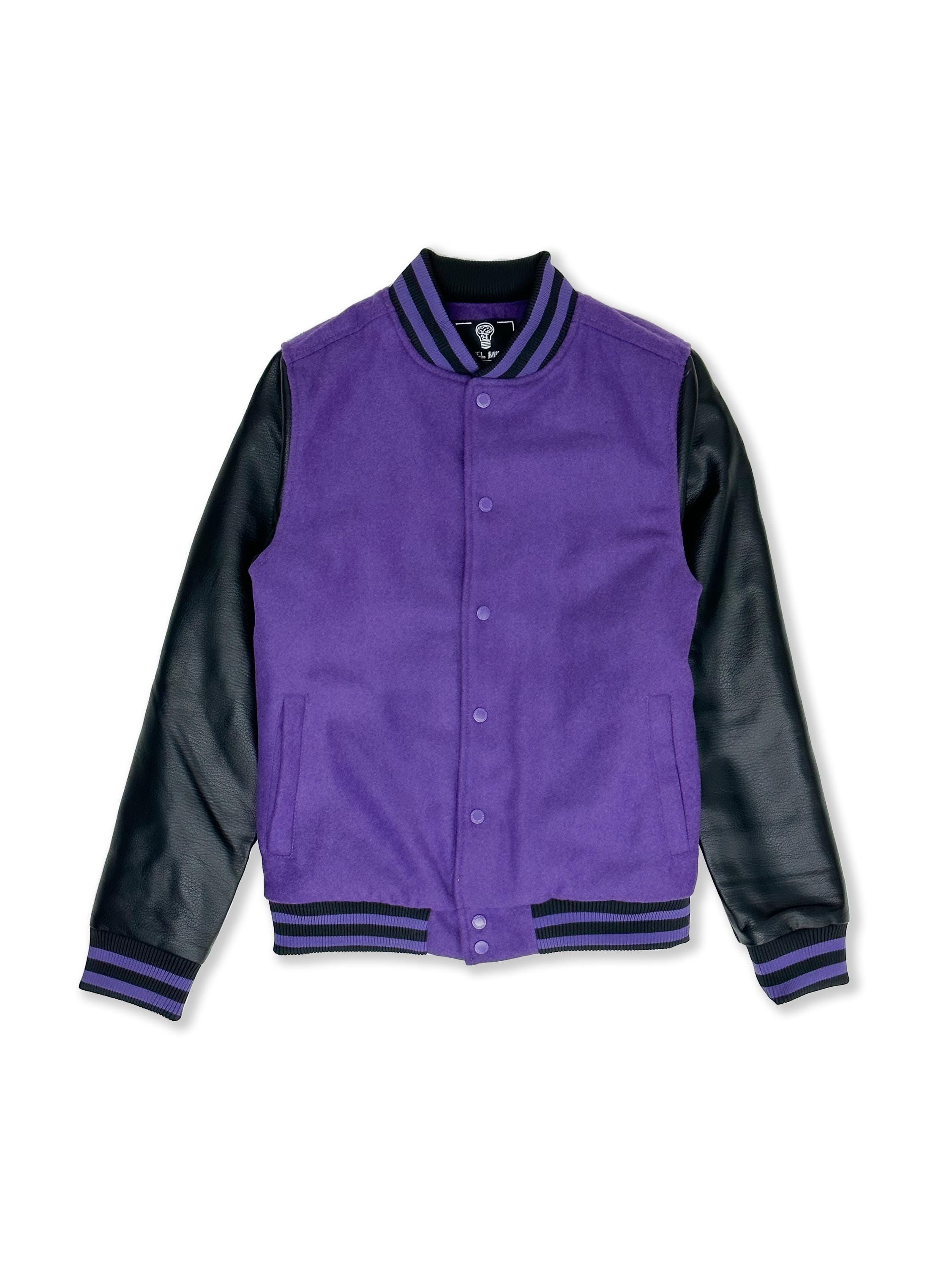 Wool Varsity Jacket Mockup | Front & Back Views | Multiple