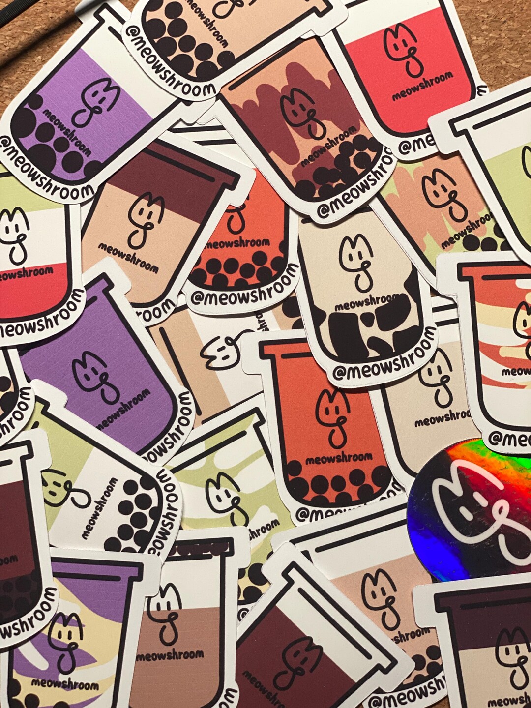 Boba Sticker Pack (4 Stickers) | Cute Illustration Boba Sticker ...