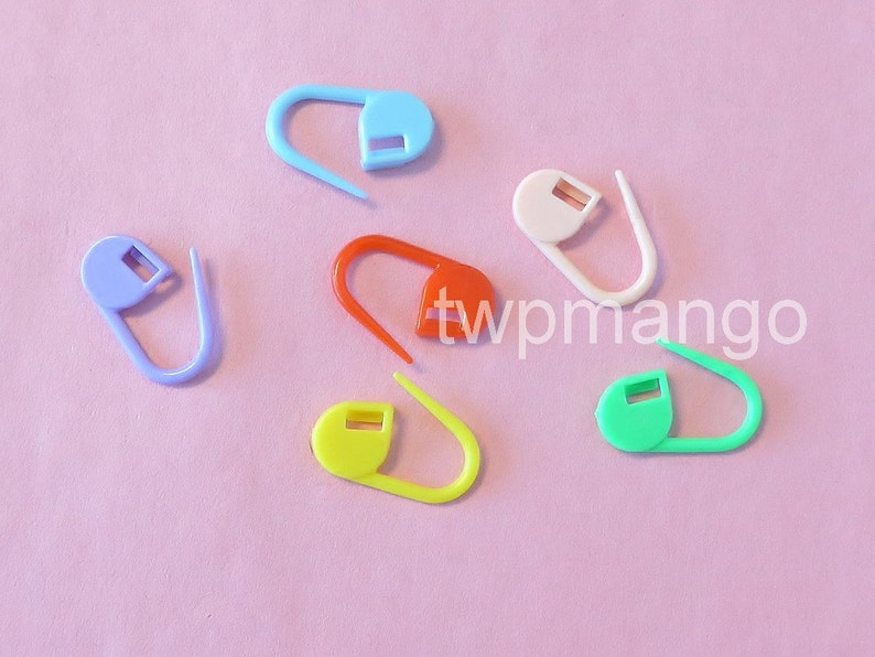 Lot of 60 Plastic Safety Pins Charms Baby Shower 6 Colors N189 | Etsy