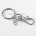 10 Key Ring with Swivel Clasp & Swivel Connector Hammered Key Rings K51-10