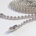 50 Ball Chain Necklaces... Silver Plated... 2.4mm... 24 inch. Great for Scrabble Tiles,Glass Tile Pendant,Bottle Caps and more......