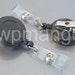 50 Retractable Badge Holder... SWIVEL-BACK... Alligator Clip... Black... ID Card Reel... K40-50