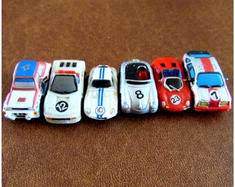 Vintage Lot of 6 Galoob Micro Machines Rally Race Cars