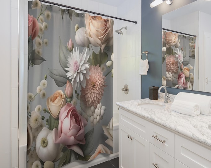 Featured listing image: Shower Curtain-Floral 2