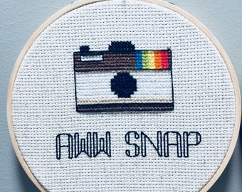 Aww, Snap Cross Stitch