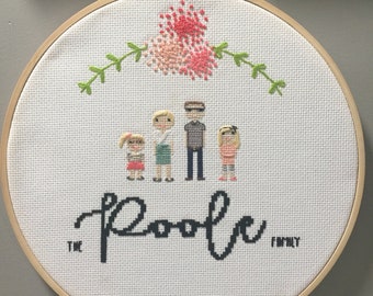 Custom Family Cross Stitch