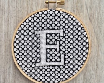 Custom Monogram Cross Stitch