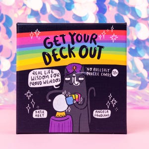 Happiness Enchanters Haal je deck tevoorschijn - orakelkaarten - illustratie door Katie Abey - magisch cadeau - zelfzorg - spiritueel cadeau
