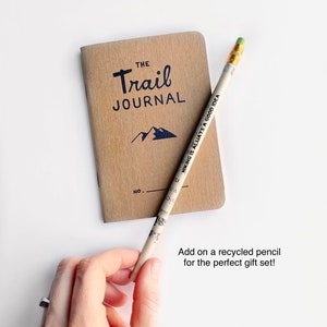 The Trail Journal. Prompted Hiking Log. Pocket Walking Journal. Backpacking Diary. Hiker Gift. Camp Diary. Trail Log. Wanderlust Notebook image 6