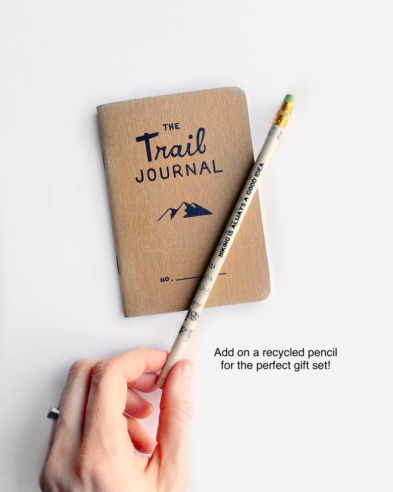 The Trail Journal. Prompted Hiking Log. Pocket Walking Journal. Backpacking Diary. Hiker Gift. Camp Diary. Trail Log. Wanderlust Notebook image 6