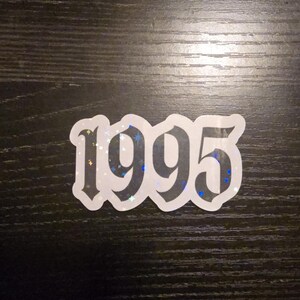 1995 グランジ グリッター オーバーレイ ビニール ステッカー