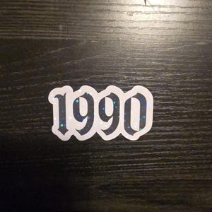 1990年代グランジグリッターオーバーレイビニールステッカー