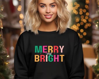 Christmas Sweatshirt, Womens Christmas Sweatshirt, Christmas Sweatshirts for Women, Christmas Women,Merry Christmas Sweatshirt