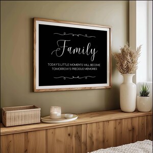 Family Quote Art Print: Inspirational Typography Wall Decor (Digital Download)