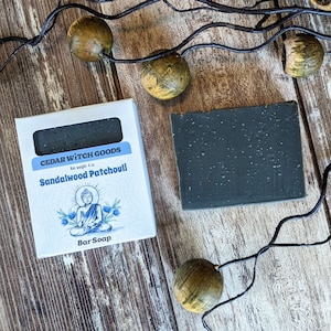 Sandalwood Patchouli Charcoal Soap