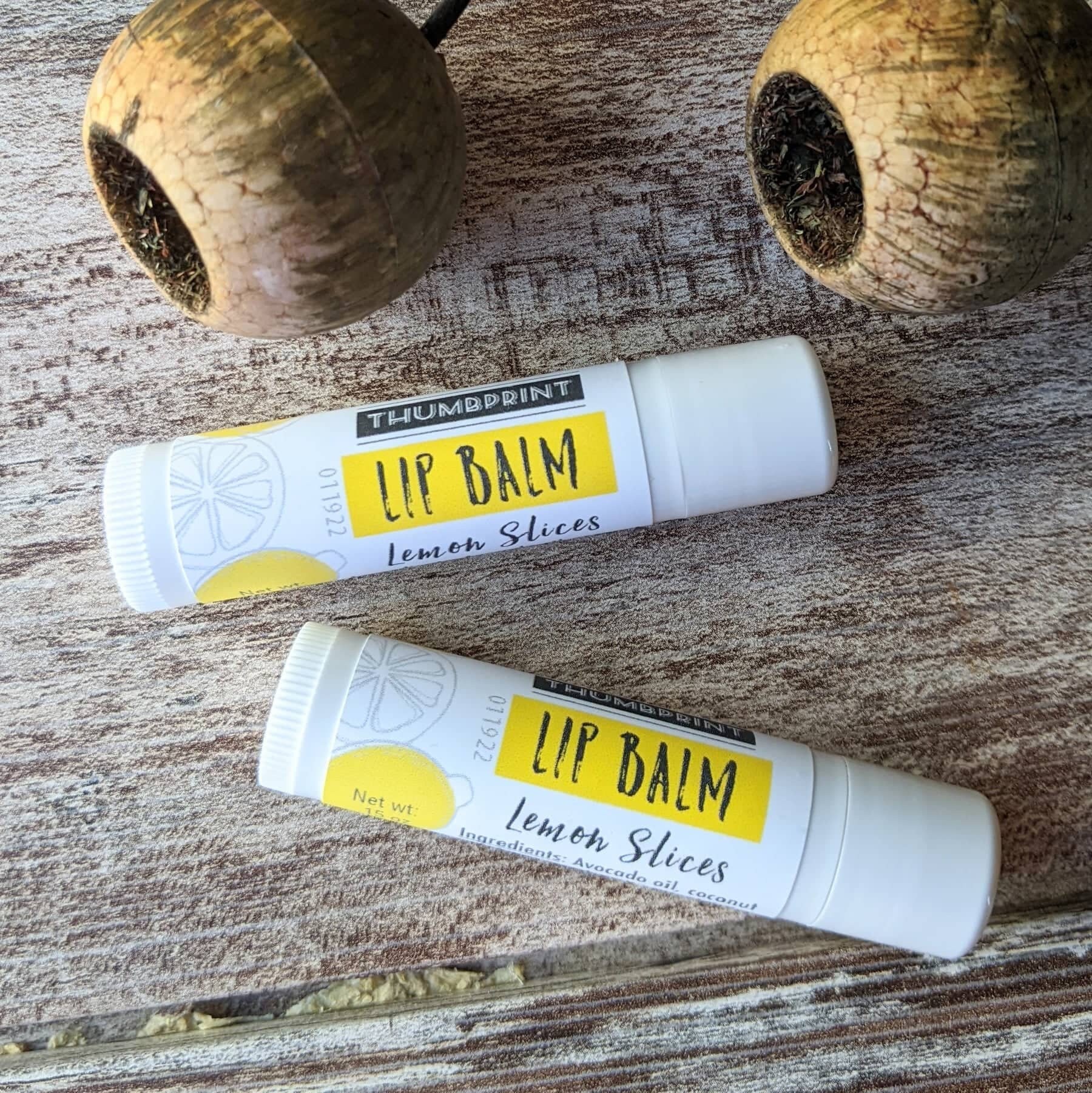 Lemon Slices Lip Balm Lanolin Lip Balm Unsweetened Lip Etsy