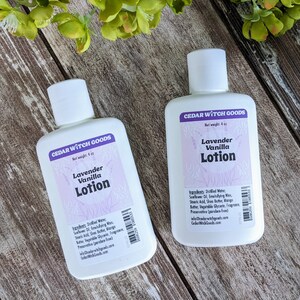 Lavender Vanilla Lotion | 4 oz Handmade Body Lotion