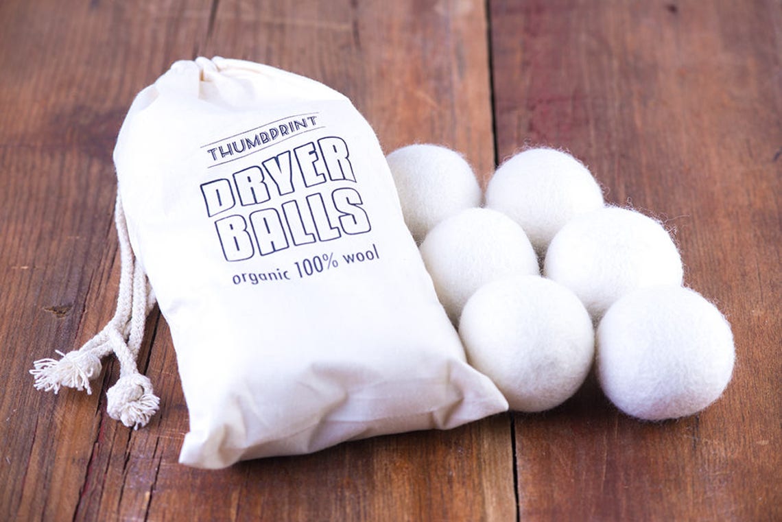 Natural Dryer Balls Set of 6 Dryer Balls Wool Dryer Balls Etsy